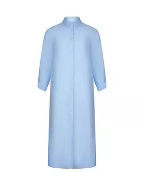 Платье-рубашка с разрезами по бокам 120% Lino