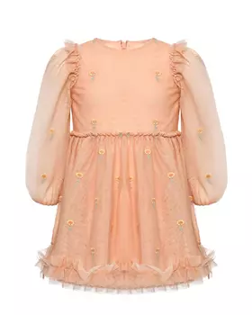 Платье с цветочной вышивкой Stella McCartney