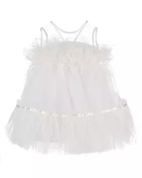 Платье с декором из перьев Zhanna&amp;Anna детское