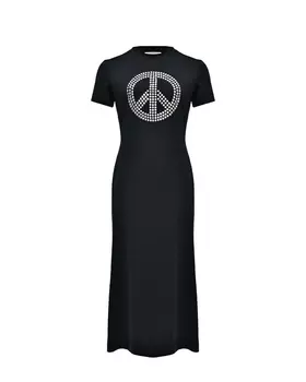 Платье с декором "Pacific" из стразов Mo5ch1no Jeans