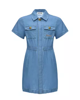 Платье с накладными карманами Moschino