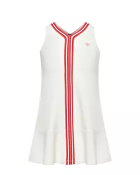 Платье с отделкой в полоску Emporio Armani