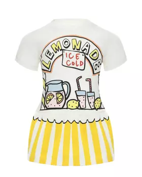 Платье с принтом "прилавок с лимонадом" Stella McCartney