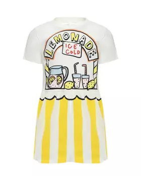 Платье с принтом "прилавок с лимонадом" Stella McCartney