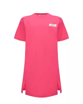 Платье с разрезами по бокам, фуксия MSGM