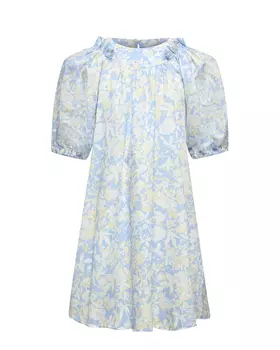 Платье с рукавами-фонариками и цветочным принтом Paade Mode