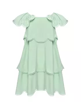 Платье с рукавами-крылышками и шитьем Stella McCartney