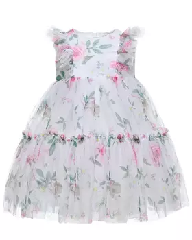 Платье с рукавами-крылышками Monnalisa