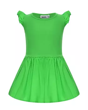 Платье с рукавами-крылышками, зеленое Molo
