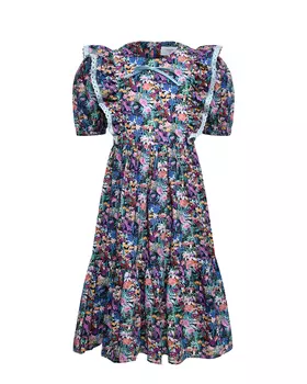 Платье с рюшами и цветочным принтом Paade Mode