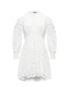 Платье с шитьем, белое Charo Ruiz