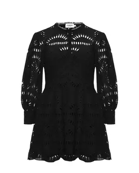 Платье с шитьем, черное Charo Ruiz