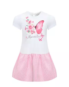 Платье с юбкой в полоску Monnalisa