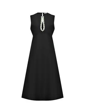 Платье с вырезом-каплей, черное Dorothee Schumacher