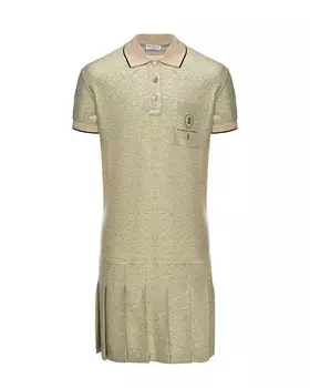 Платье теннис блестящая ткань, бежевое Brunello Cucinelli