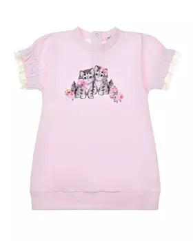 Платье-толстовка с короткими рукавами Monnalisa детское