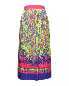 Плиссированная юбка с орнаментом Versace Versace Jeans Couture