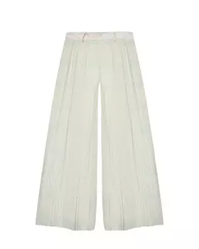 Плиссированные брюки с розово-голубыми зигзагами Missoni