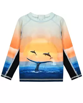 Пляжная толстовка с принтом "Дельфины" Molo