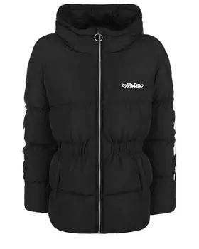 Приталенная черная куртка Off-White детская