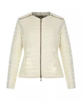 Приталенная куртка кремового цвета Diego M