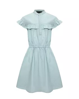 Приталенное платье с рюшами Emporio Armani