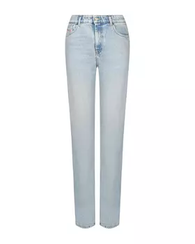 Прямые джинсы голубого цвета Diesel