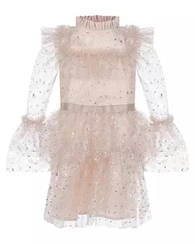 Пудровое платье с отделкой блестками Eirene детское
