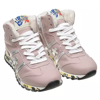 Пудровые кроссовки с меховой подкладкой will be Premiata детские