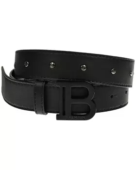 Ремень с пряжкой-лого в тон Balmain
