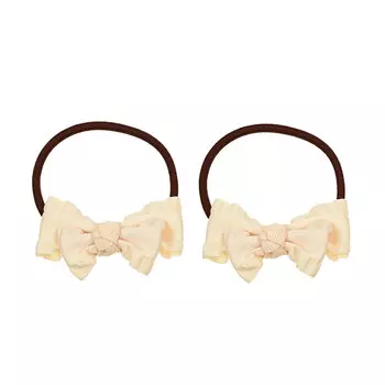 Резинка для волос бежевая с воланом, 2 шт Tais детская