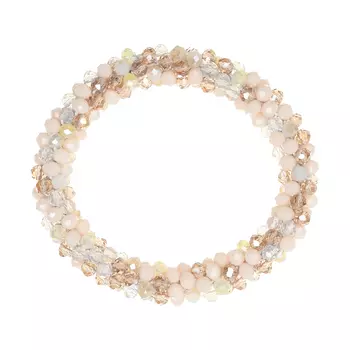 Резинка для волос с бисером, бежевая Rena Chris детская