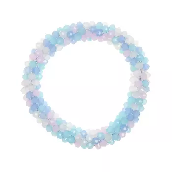 Резинка для волос с бисером, голубая Rena Chris детская