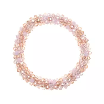 Резинка для волос с бисером, розовая Rena Chris детская