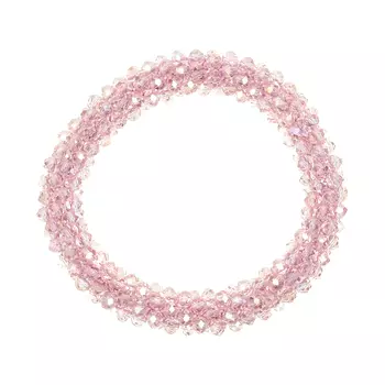 Резинка для волос с бисером, розовая Rena Chris детская