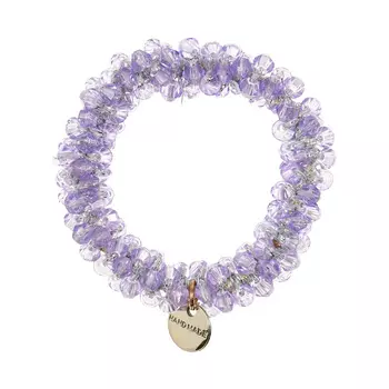 Резинка для волос с бисером, сиреневая Rena Chris