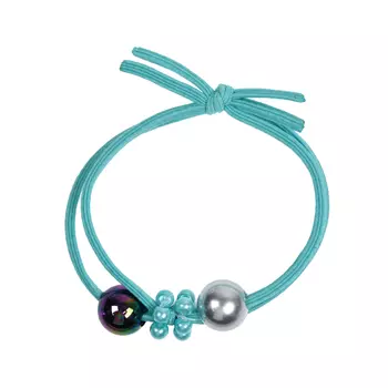 Резинка для волос с бусинами, бирюзовая Tais