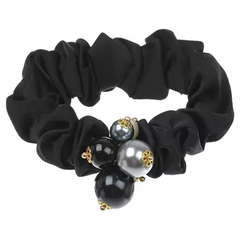 Резинка для волос с бусинами, черная Tais детская