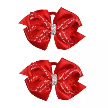 Резинка для волос с красным бантом, 2 шт Tais детская