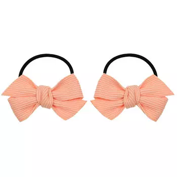 Резинка для волос с оранжевым бантиком, 2 шт Tais