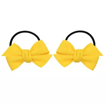 Резинка для волос с желтым бантиком, 2 шт Tais