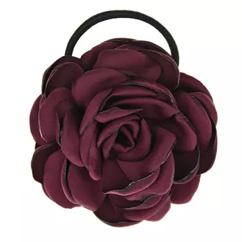 Резинка с бордовым цветком Tais детская