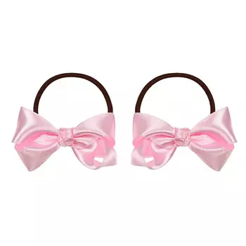 Резинка с розовым атласным бантиком, 2 шт Tais