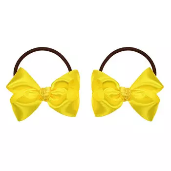 Резинка с желтым атласным бантиком, 2 шт Tais