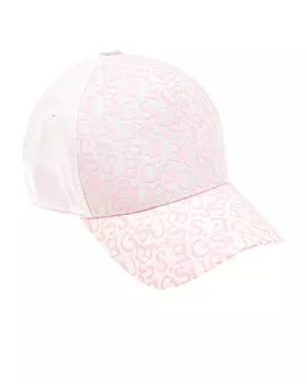 Розовая кепка со сплошным лого Guess детская