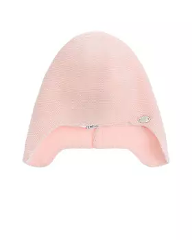 Розовая шапка из хлопка и шелка Tartine et Chocolat детская