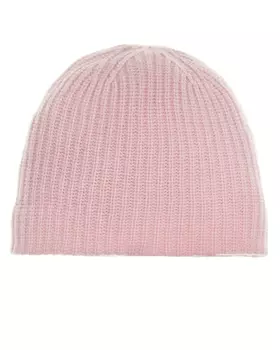 Розовая шапка из кашемира Yves Salomon
