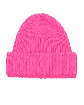 Розовая шапка из смесовой шерсти Catya детская