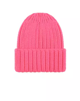 Розовая шапка с отворотом Chobi детская