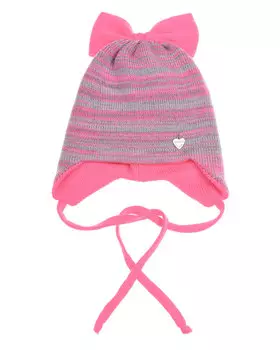 Розовая шапка в полоску Il Trenino детская